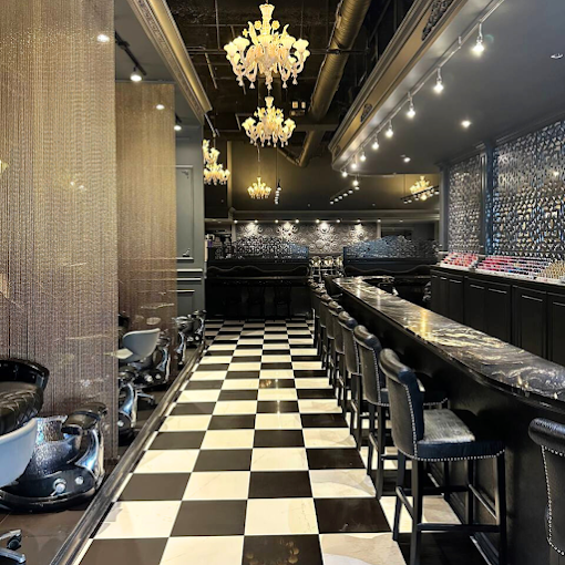 Soirée luxury manicure bar counters and seating